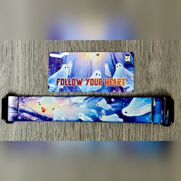 ZOX "FOLLOW YOUR HEART" #1883 ANDROID SAMSUNG GALAXY 20mm INTERACTIVE WATCHBAND - Picture 4 of 9